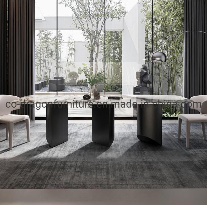 Modern Home Furniture Steel Dining Table for Family Party