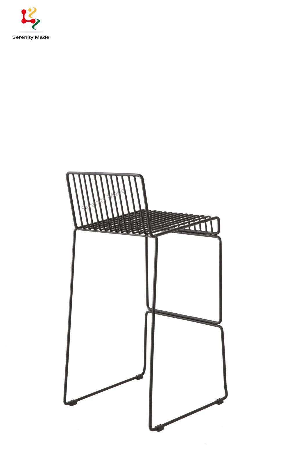 Event Wedding Hire Wholesale Wire Bar Stool for Commercial Outdoor Use