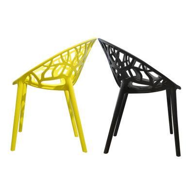 Wholesale Amazon Hot Sale Outdoor Modern Design PP Restaurant Colorful Cafe Plastic Chair
