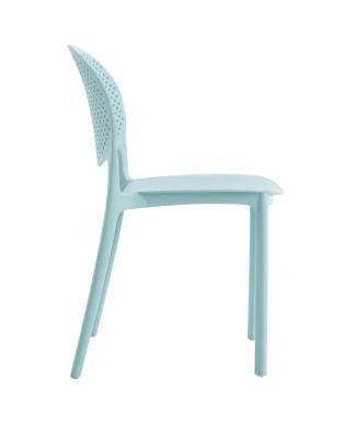 Modern Outdoor Beech Design Cofe Cheap Dining PP Chair Stacking Armless Plastic Chairs for Restaurant