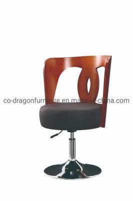 Modern High Quality Swivel Adjustable Lift Wooden Leisure Bar Chair