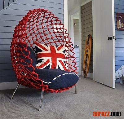 Factory Dragnet Lounge Chair Direct Sale New Outdoor Hand-Woven Solid Chair Luxury Modern Garden Sofa Egg Shape Indoor