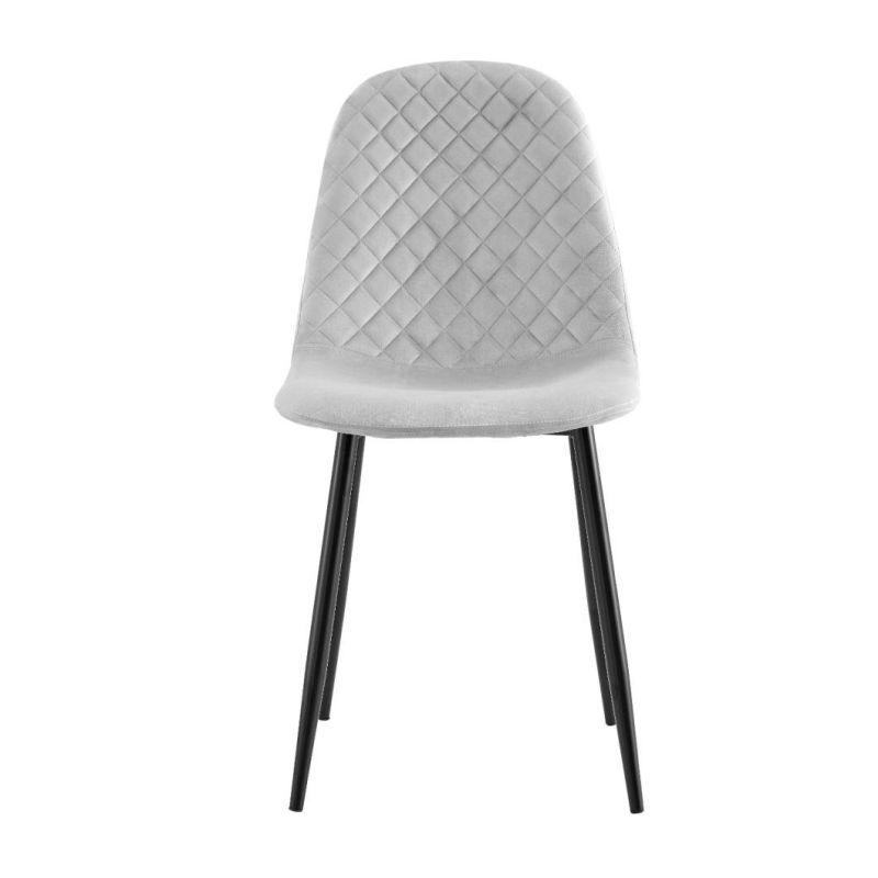 New Simple Design Wooden Plywood Velvet Nordic Bedroom Kids White Vanity Bedroom Chair