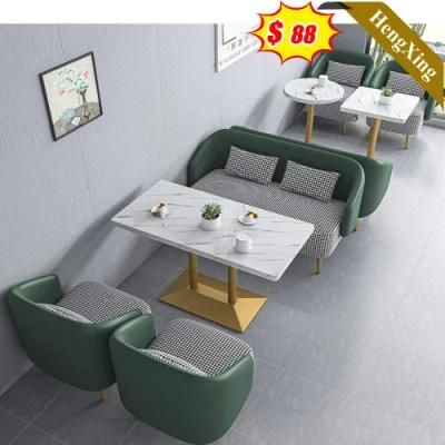 Marble Home Restaurant Furniture Dining Room Furniture Dining Room Set Wooden Marble Dining Table (UL-21LV2009)