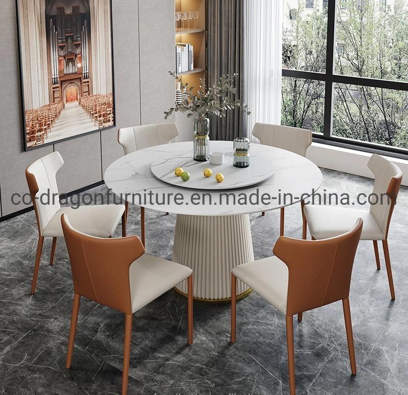 Fashion Round Dining Table with Marble Top for Dining Furniture