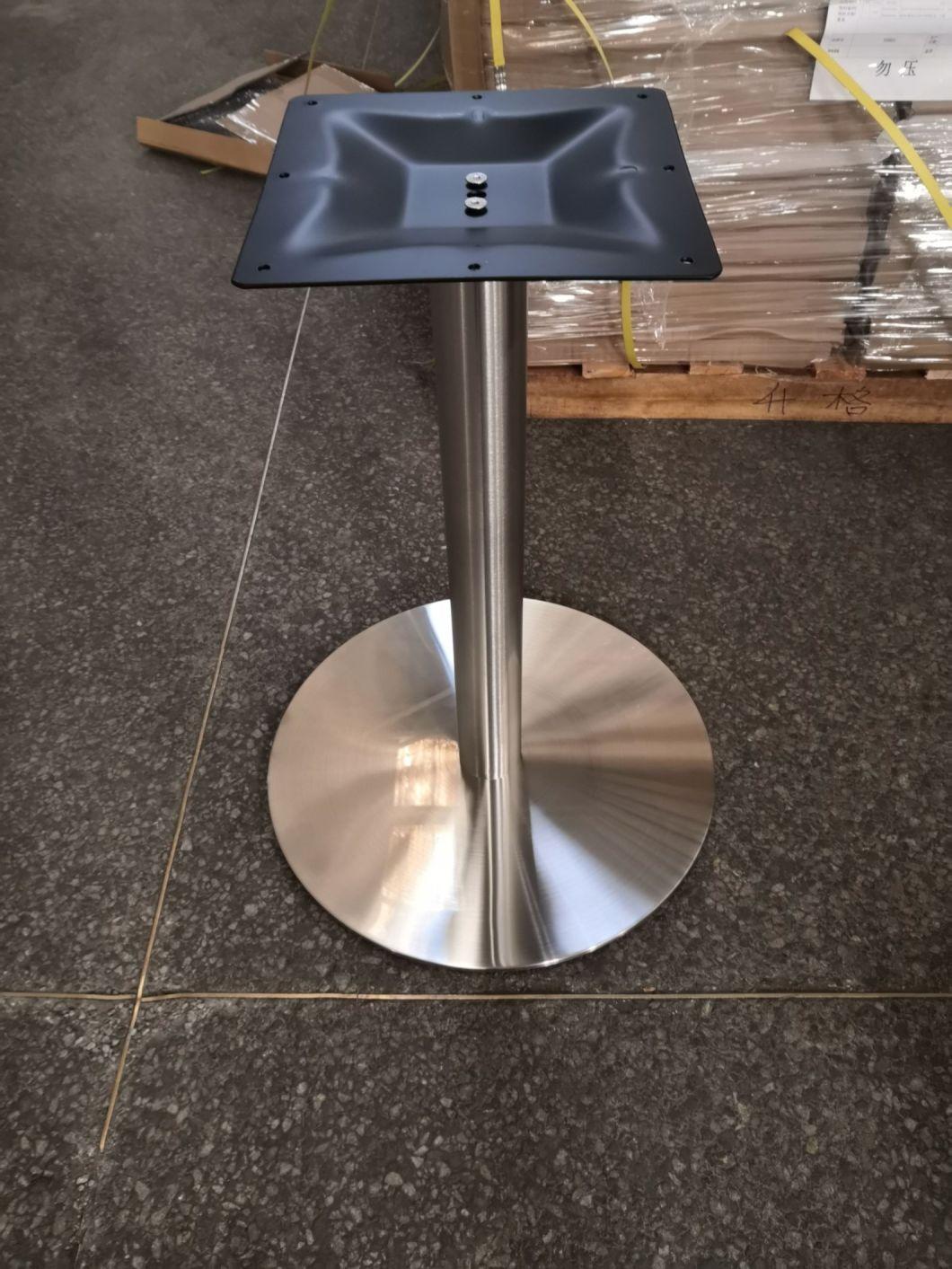 China Factory Restaurant Table Metal Leg Stainless Steel Outside Tables