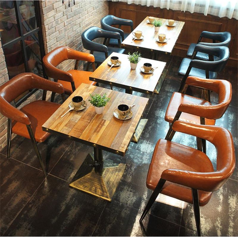 Modern Diner Set Wooden Restaurant Furniture Dining Table Chair Set