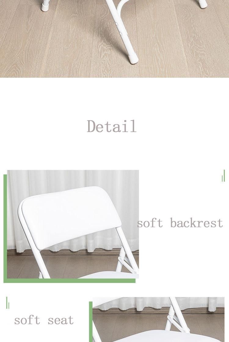 La Chaise Pliante China Made Back Folding Chair Wedding Party Outdoor Folding Chairs for Events Rental Wholesale Metal Chair