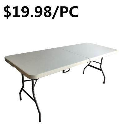 China Manufacture of Light Weight Plastic Folding Table for Sale