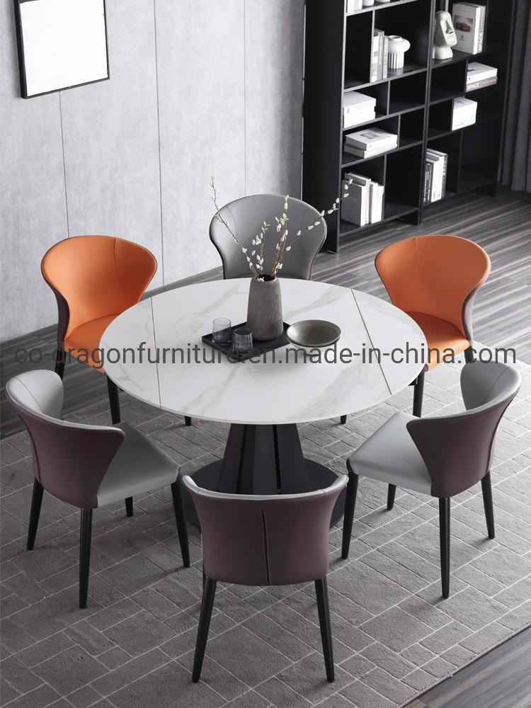 Modern Furniture Function Dining Table with Round Top 6 Sets