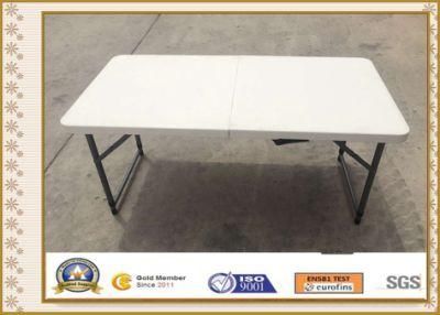 China Wholesale 4FT Plastic Folding Rectangular Dining Office Table for Garden, Meeting, Event, Party, Wedding, School, Hotel, Dining Hall