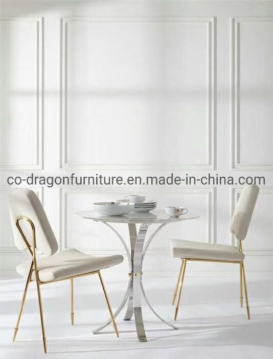 Fashion Italian Stainless Steel Velvet Dining Chair for Wedding Furniture