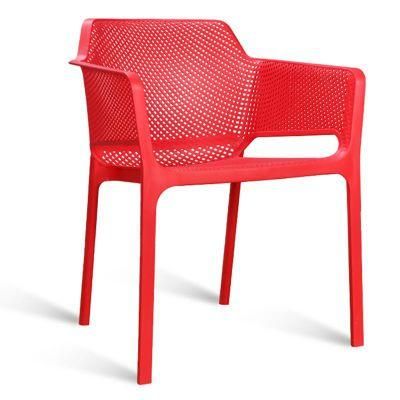 Hotel Garden Outdoor Furniture Colorful Cheap Stackable Cafe Plastic Chair