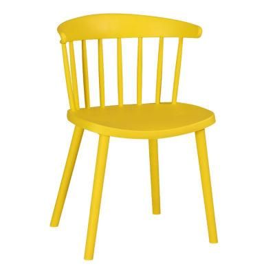 Wholesale Eco Cheap Plastic Chair Home Furniture Multiple Colors Available Dinner Garden Leisure Dining Plastic Chairs