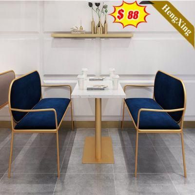 Guangdong Manufacture Metal Simple Customized Size Wooden Table Set Dining Room Table with Chair