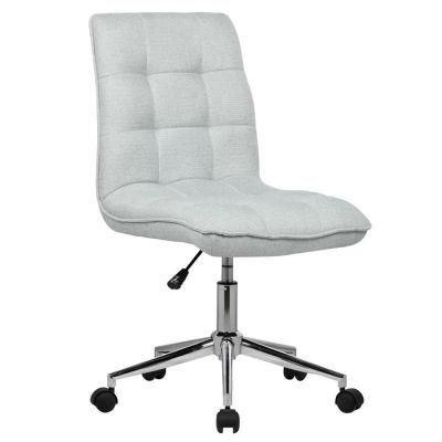 Factory Wholesale Modern Industrial Office Furniture Indoor Leisure Nordic Swivel Wheels Grey Fabric Office Chair