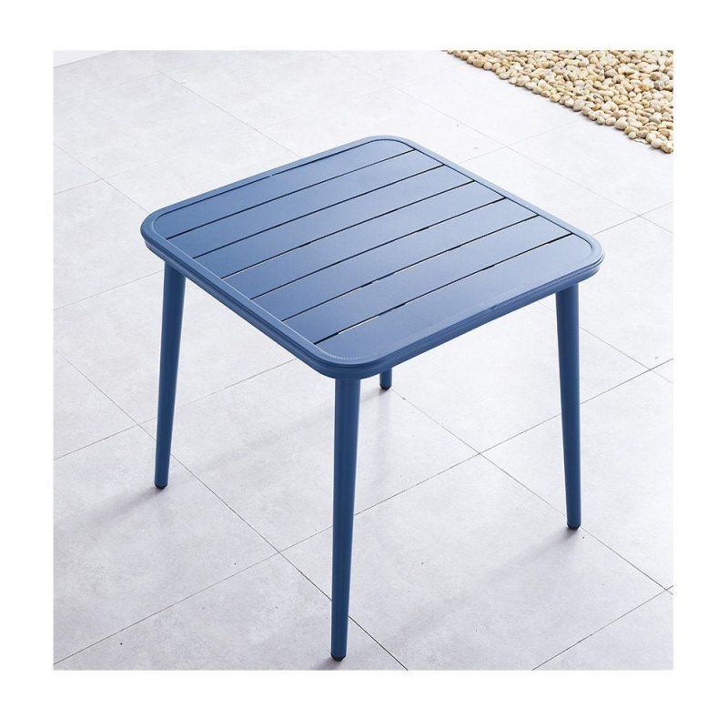 Popular Aluminum Outdoor Modern Side Table Europe Stable Dining Table