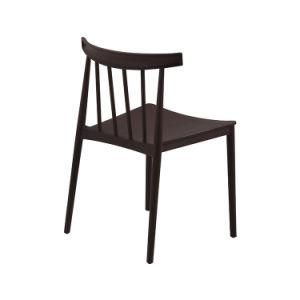 Modern Minimalist Style Solid Color PP Restaurant Dining Chair