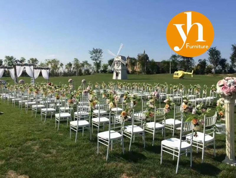 Wholesale Wedding Event Party Furniture Resin Clear Crystal Chiavari Tiffany Chair