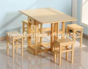 Space Saving Folding Butterfly Table 4 Stools