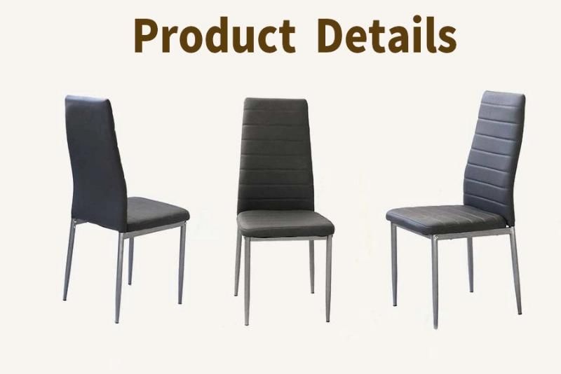 Modern Home Outdoor Restaurant Banquet Furniture Metal PU Leather Hotel Restaurant Dining Chair for Garden