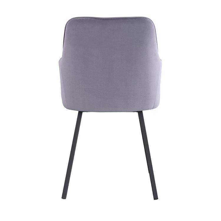 China Supplier Wholesale Italian Style Home Furniture Fabric Upholstered Seat Dining Chair