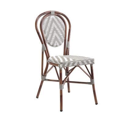Wholesale Price French Garden Wicker Bistro Rattan Dining Chair