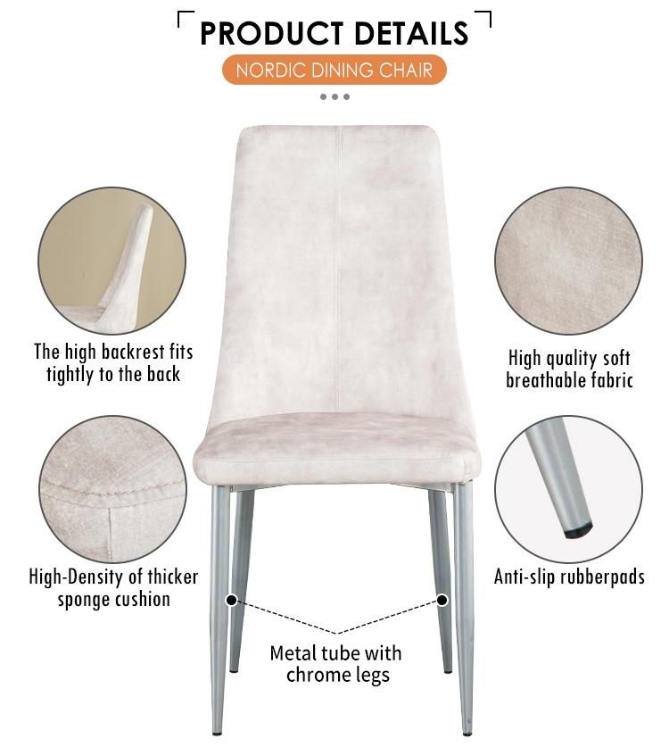 Dining Chair Nordic Cheap Indoor Home Furniture Modern Luxury Restaurant PU Leather Dining Room Chairs for Dining Room