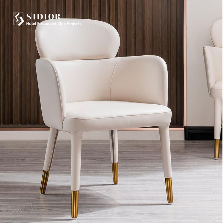 Custom-Made Chair Leather Upholstered Dining Chair