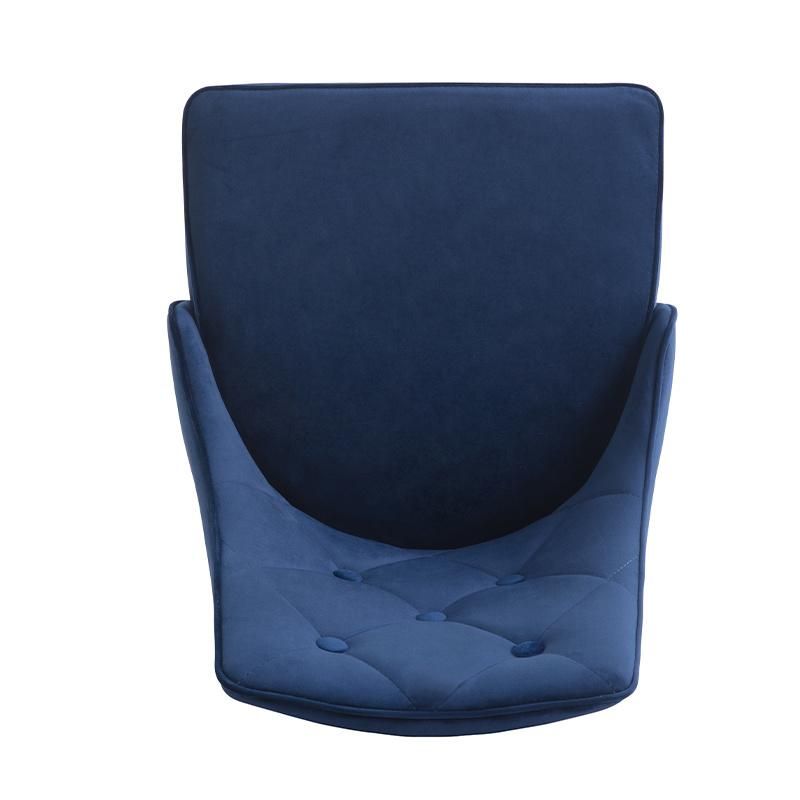 Wholesale Cheap Price Home Furniture Velvet Modern Design Comfortable Dining Chair with Metal Legs