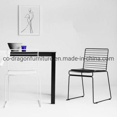 Fashion Minimalism Style Steel Frame Dining Chair for Outdoor Furniture