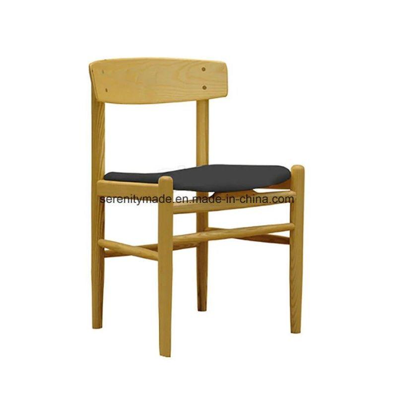 China Foshan Wooden Furniture Restaurant/Cafe Padded Seat Wooden Dining Chair