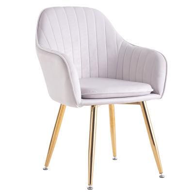 Foam Metal Legs Chair Wholesale Hot Sale Fabric Dining Chair Factory Supply Dining Chair Modern Comfortable