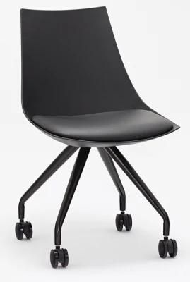 Shock PP Metal Leg Hotel or Office Black Color Leisure Chair