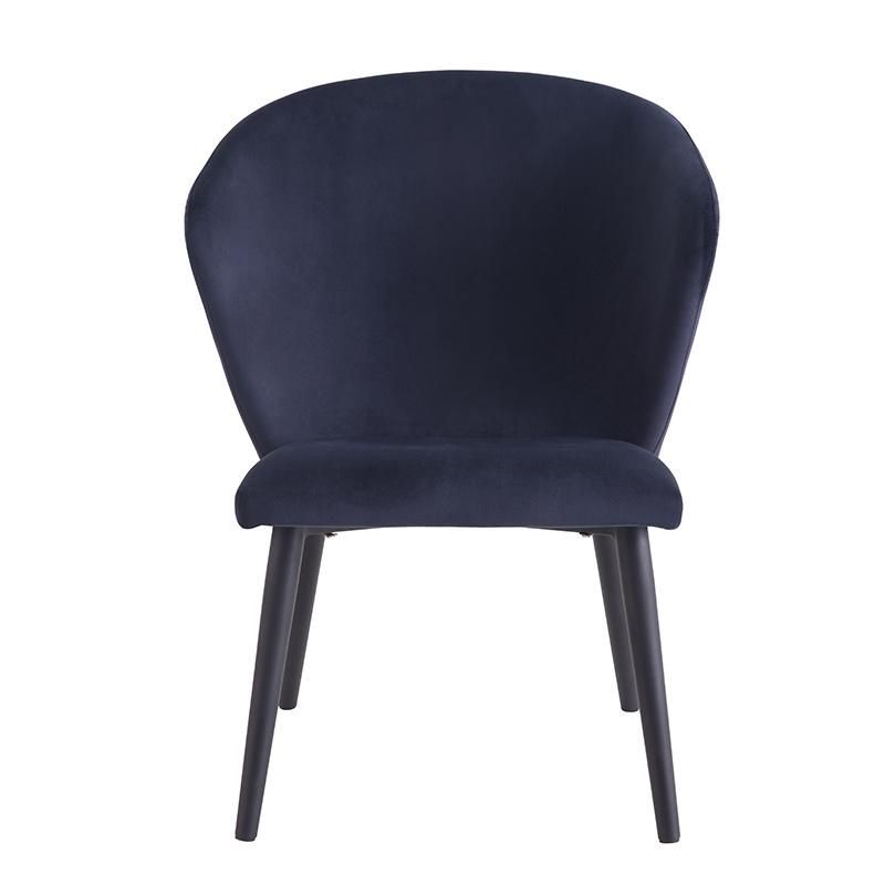 Hot Sale Metal Leg Chair Comfortable Fabric Dining Chair Wholesale Armless Chair Home Furniture Leisure Chair