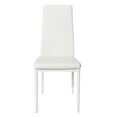 Free Sample French Wholesale Modern PVC Room Furniture White Dining Chair