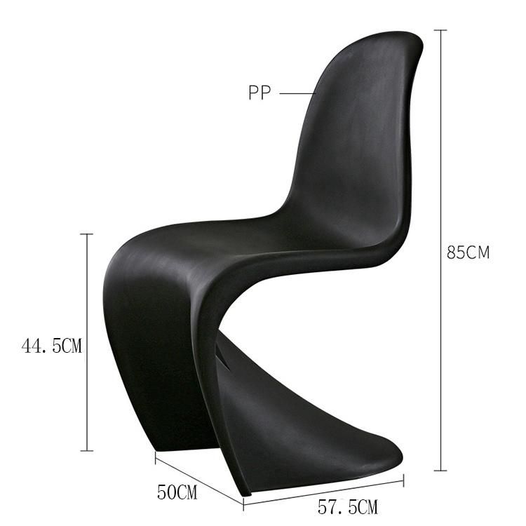 2022 Colorful Modern Restaurant Kitchen Cafe Design Sillas Plasticas Chaise Stackable Dining Plastic Chair
