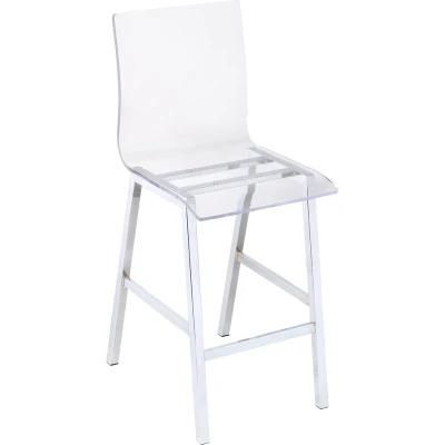 MID Century Victoria Furniture Modern Armless Polycarbonate Dining Chair Crystal Transparent Plastic Clear Acrylic Ghost Chair