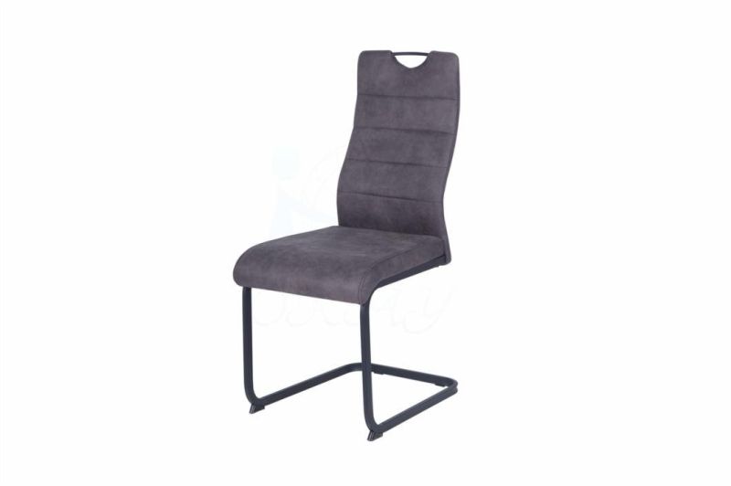Modern Style Restaurant Dining Chair Dining Chair Metal Leg Velvet Fabric