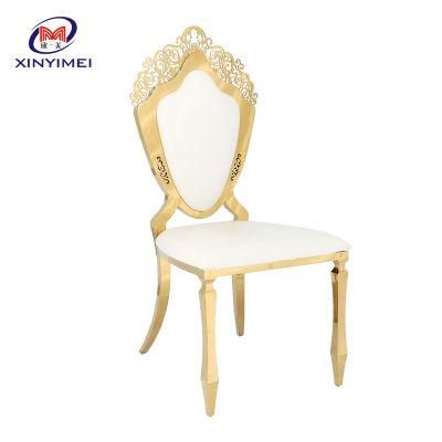 New Design Hotel Furniture Rose Golden Events Used Dining Stainless Steel Chair