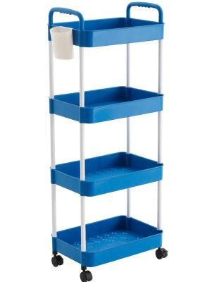 Movable Kitchen Home Organizer 3 Tiers Serving Rolling Storage Cart Kitchen Trolley Rack