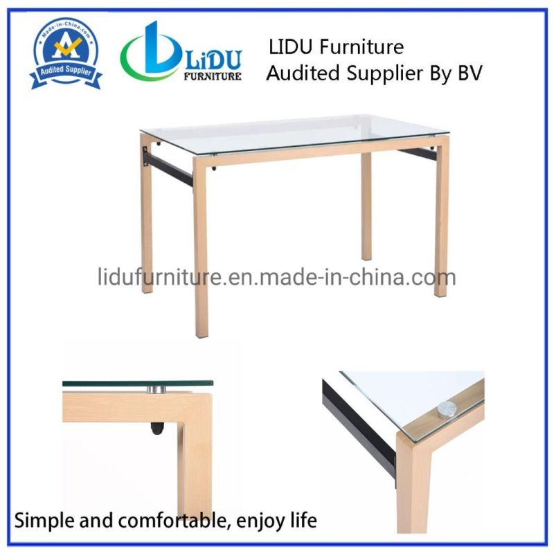 Wooden Furniture Dining Table Set Tempered Glass Dining Table Best Price Glass New Design