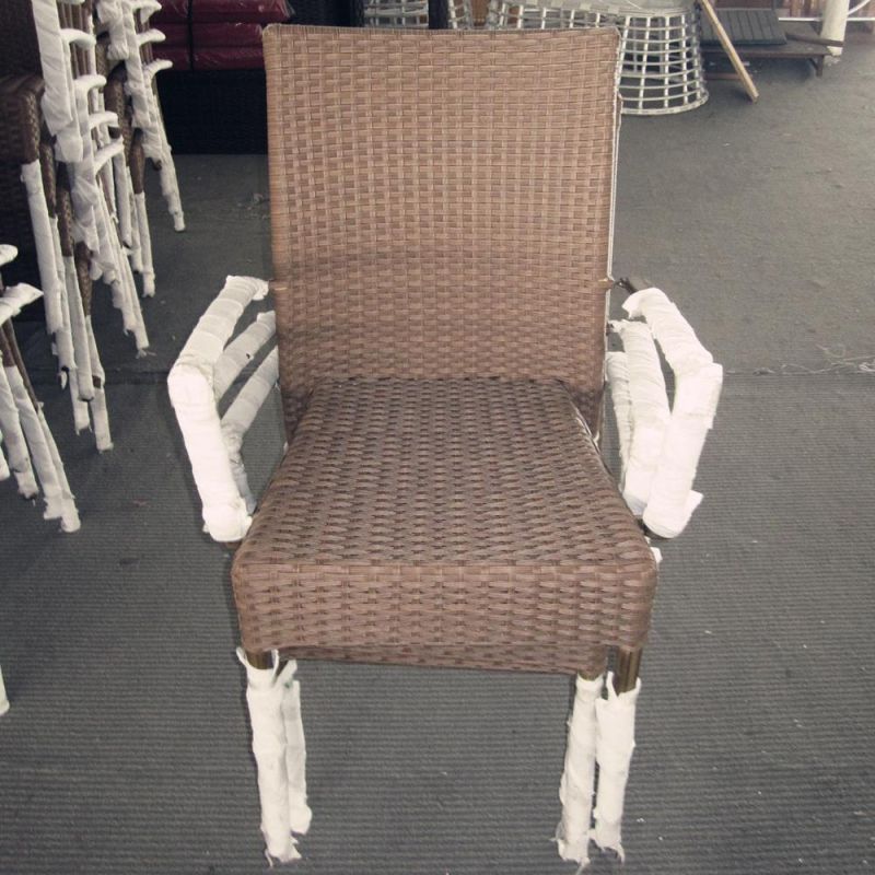 Easily to Put Away Rattan Dining Room Stackable Chair