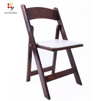 Guangdong Factory Popular Commercial Timber Foldable Color Option Chair
