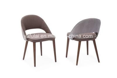 Modern Factory Solid Wood Legs Dining Chair Restaurant Furniture