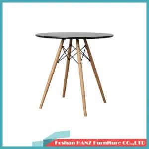 Sample Emeas Plastic Outdoor Round Table Wooden Leg