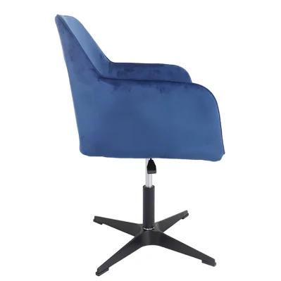 Italian Modern Plush Velvet Lift Swivel Bar Chair
