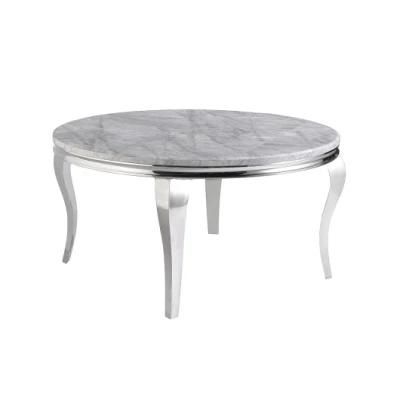 Modern Best Selling Low Price Stainless Steel Table Marble Dining Table