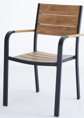 Luxury Hotel Garden Furniture Teak Wood Chair Medium Back Outdoor Chair Aluminum Pool Side Garden Hotel Chair