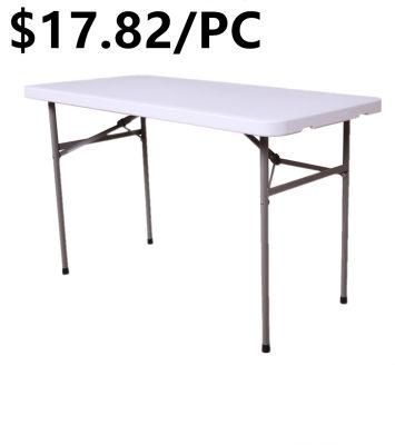 Wholesale Metal Leg Hotel Picnic Dining Multifunction Reastaurant Folding Table